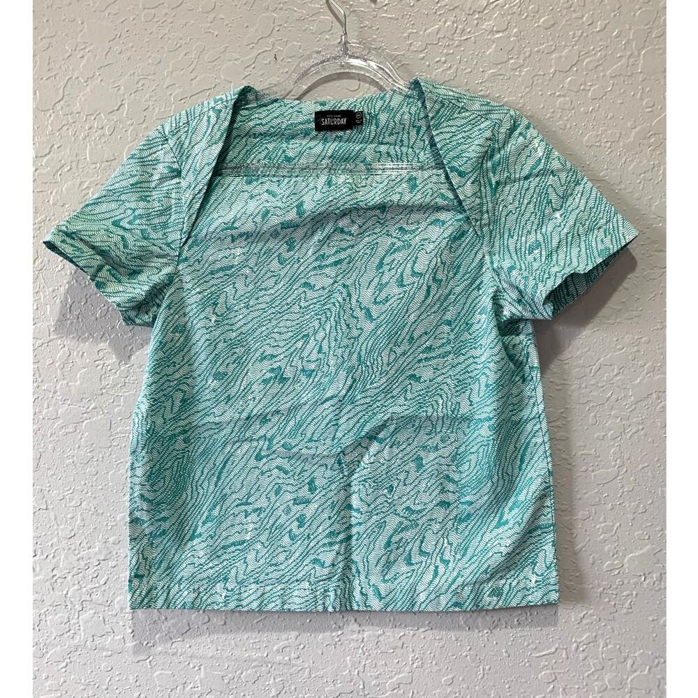 Kate Spade Saturday Cropped Short sleeve Top Size XS